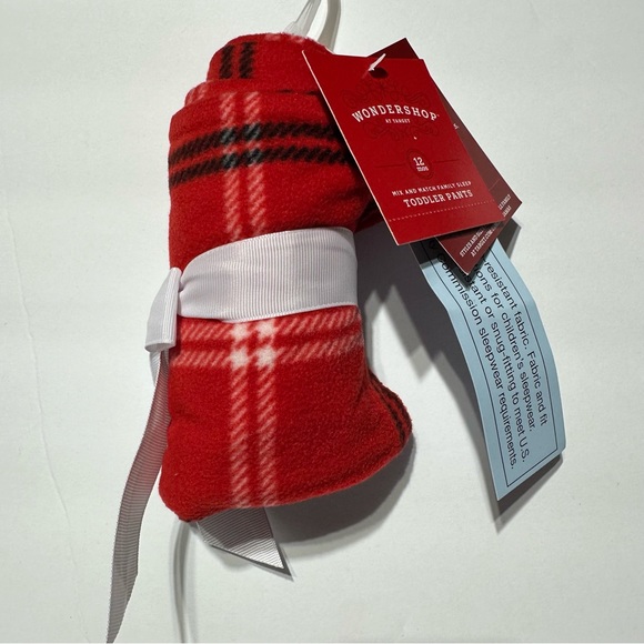 Toddler Wondershop Red Plaid Family Matching Pajama Pants - Picture 3 of 3